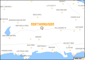 map of North Madison