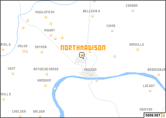 map of North Madison