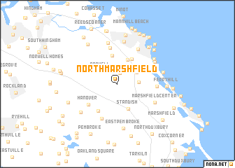 map of North Marshfield