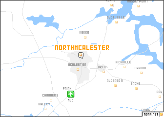 map of North McAlester