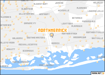 map of North Merrick