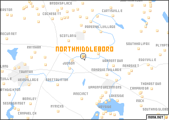 map of North Middleboro