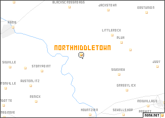 map of North Middletown