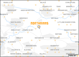 map of North Mimms