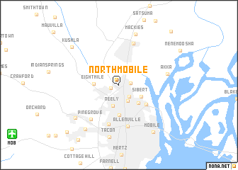 map of North Mobile
