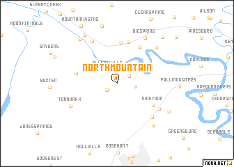 map of North Mountain