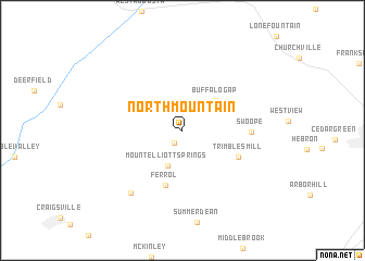 map of North Mountain