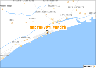 map of North Myrtle Beach