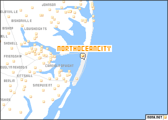 map of North Ocean City