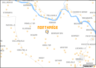 map of North Page