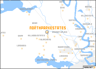 map of North Park Estates