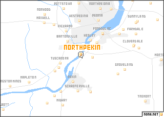 map of North Pekin