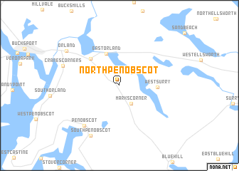 map of North Penobscot