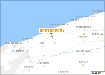 map of North Perry