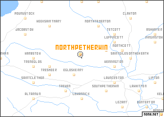 map of North Petherwin