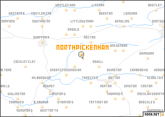 map of North Pickenham