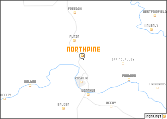 map of North Pine