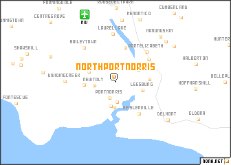 map of North Port Norris