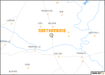 map of North Prairie