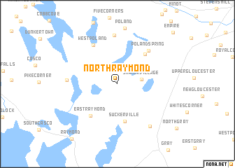 map of North Raymond