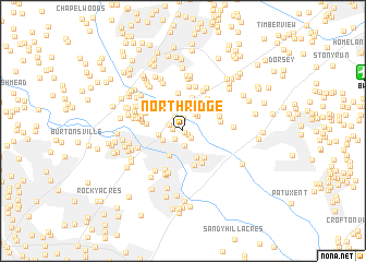 map of North Ridge