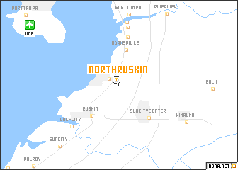 map of North Ruskin