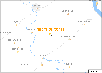 map of North Russell