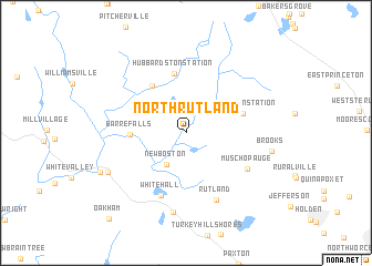 map of North Rutland