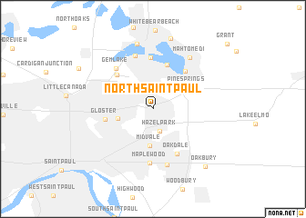map of North Saint Paul
