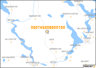 map of North Sanbornton