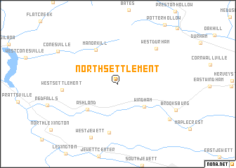 map of North Settlement