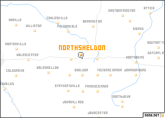 map of North Sheldon