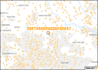 map of North Sherwood Forest