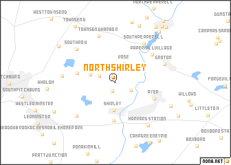 map of North Shirley