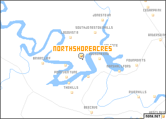 map of North Shore Acres