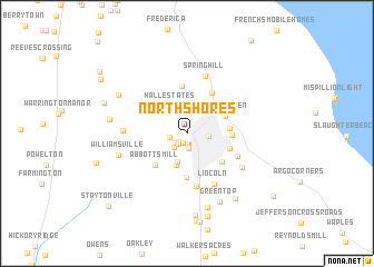 map of North Shores