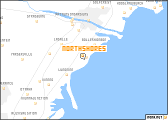 map of North Shores