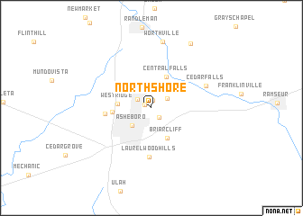 map of North Shore