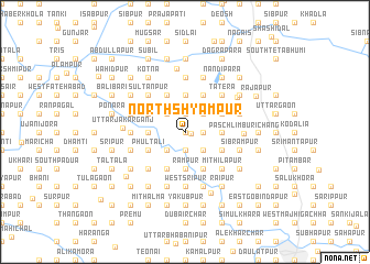 map of North Shyāmpur