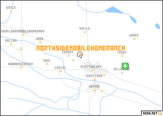 map of Northside Mobile Home Ranch