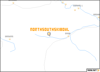 map of North South Ski Bowl