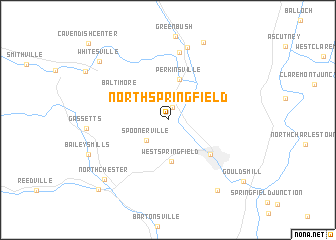 map of North Springfield