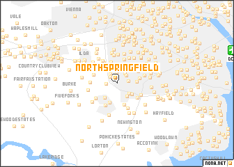 map of North Springfield
