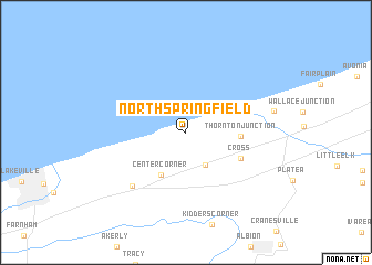 map of North Springfield