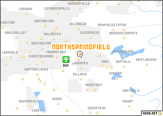 map of North Springfield