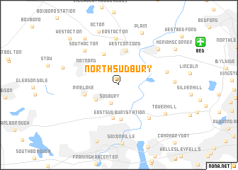 map of North Sudbury