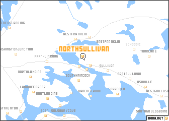 map of North Sullivan