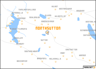 map of North Sutton