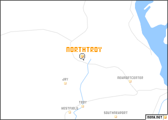 map of North Troy