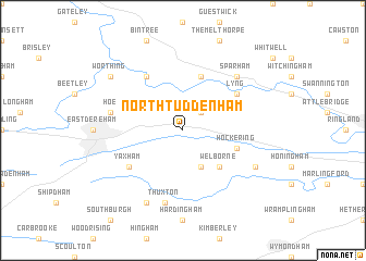 map of North Tuddenham